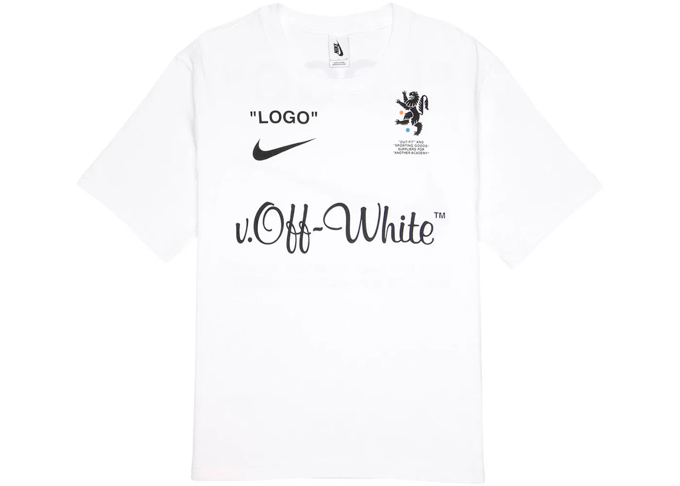 Мужская футболка с принтом Nike x OFF-WHITE Tee, White