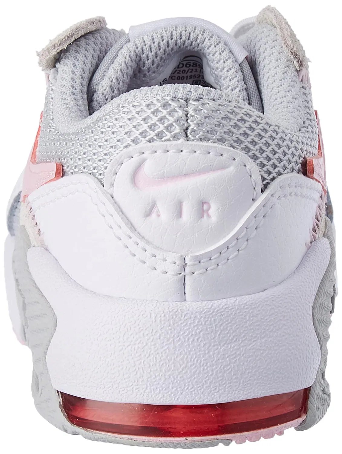 Детские кроссовки для мальчиков с шнуровкой Air Max Excee NIKE, White White Pink Foam Grey Fog — фото 3