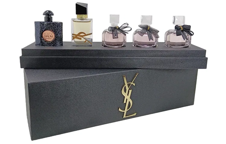 Женский набор парфюмерных пробников Yves Saint Laurent, 5 предметов, Black Opium, Libre, Paris, , Цвет