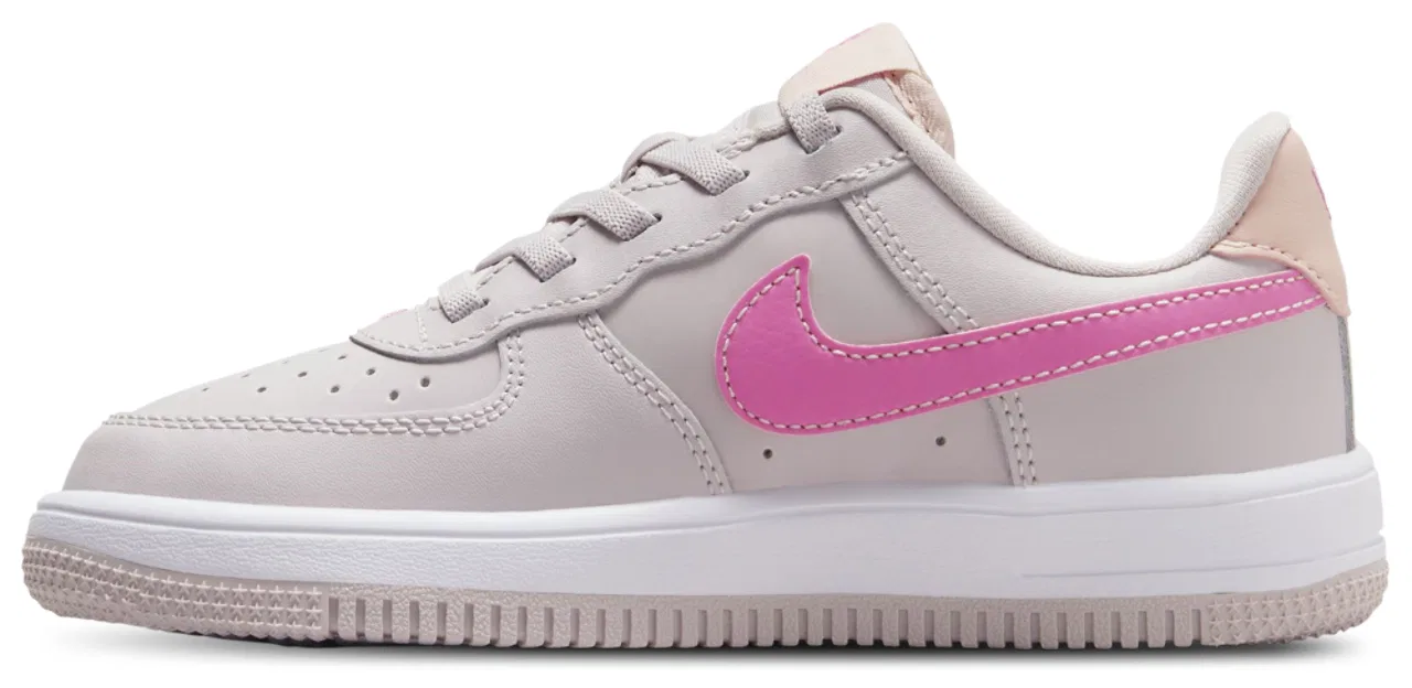 Кроссовки для мальчиков Air Force 1 Low EasyOn Nike, цвет Platinum Violet/Arctic Orange/Pinksicle — фото 2