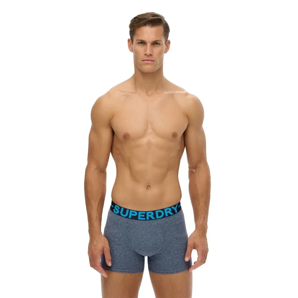 Комплект боксеров 3 шт Superdry, серый