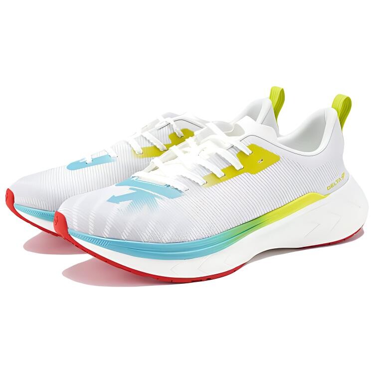 Кроссовки мужские Delta Running Shoes Low-top белые/синие Descente — фото 4