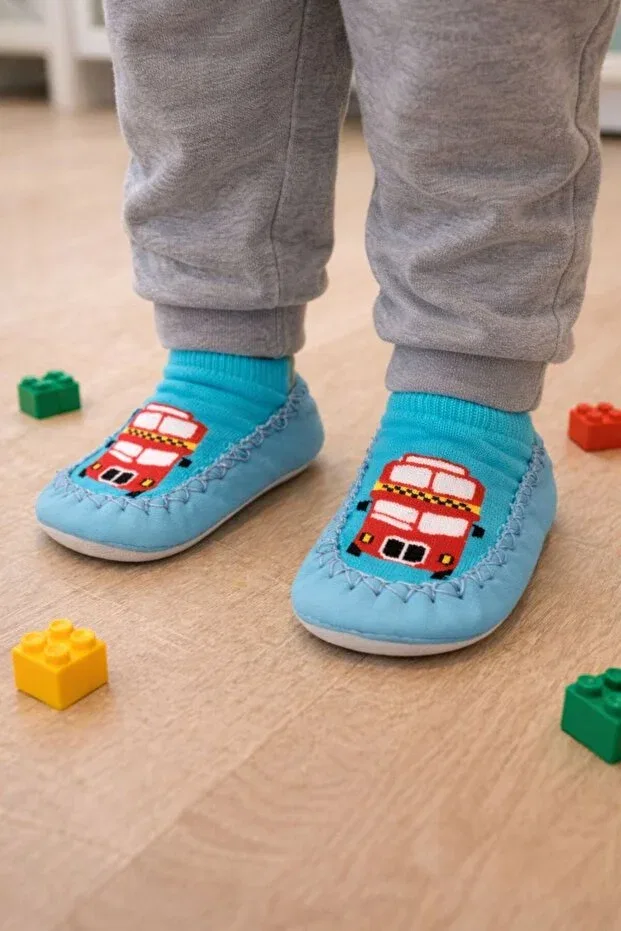 Детские носки-пинетки с принтом Minissa Baby Kids, Blue