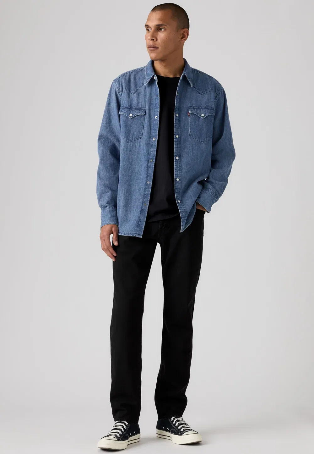 502 зауженный крой - джинсы зауженного силуэта Levi'S, Black — фото 2