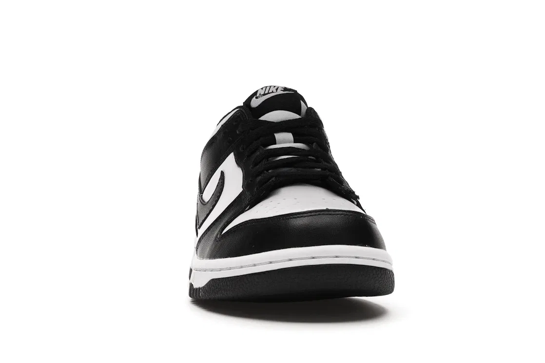 Детские кроссовки для мальчиков и девочек с принтом Nike Dunk Low Retro Nike, White/Black-White — фото 2