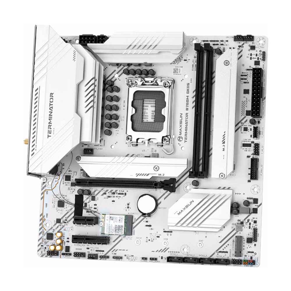 Материнская плата Maxsun Terminator B760M GKD5 ICE, LGA 1700, DDR5, Wi-Fi — фото 4