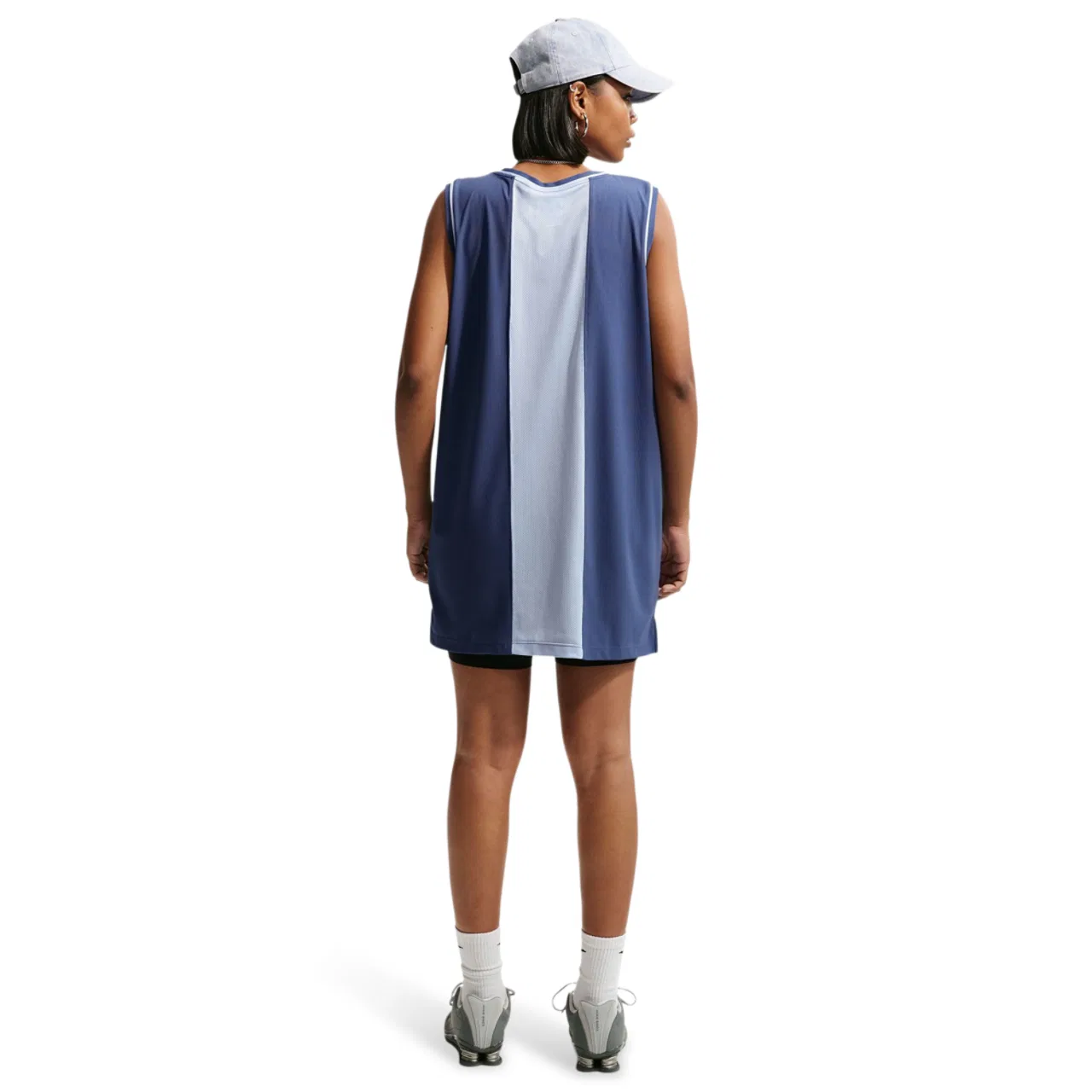 Женское платье-футболка Heritage Festival Jersey Nike, цвет Mystic Navy/Hydrogen Blue — фото 4