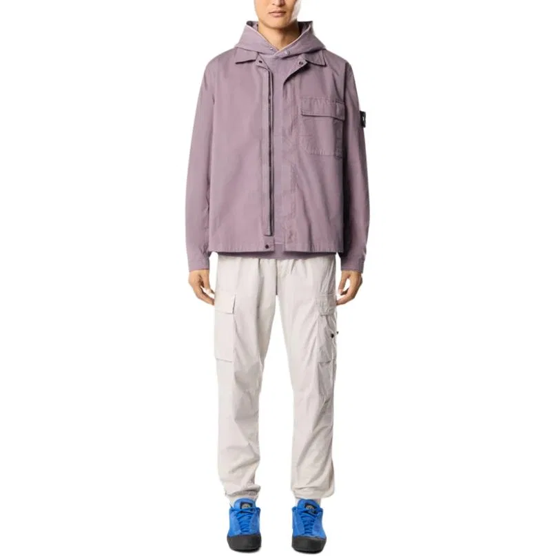 Мужская куртка с длинным рукавом STONE ISLAND, Purple Gray — фото 4