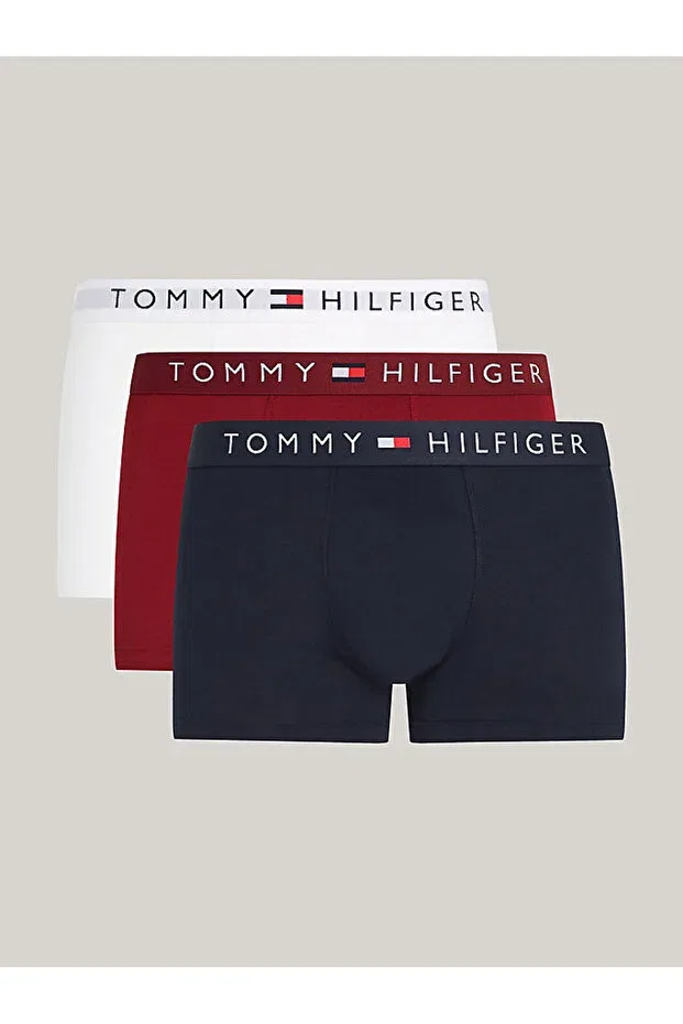 Мужские боксеры-брифы хлопковые набор из 3 шт Tommy Hilfiger, Blue