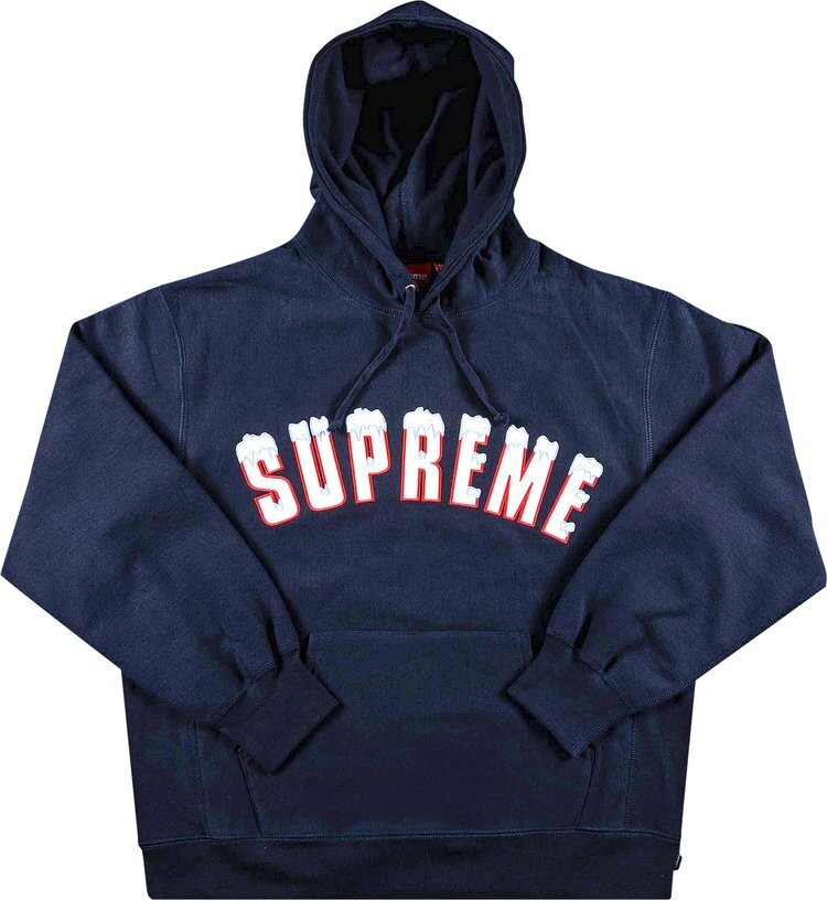 

Толстовка Supreme Icy Arc Hooded Sweatshirt 'Navy', синий
