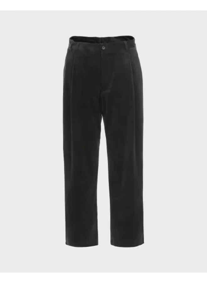 Брюки текстурированные мягкие повседневные Zara, черный