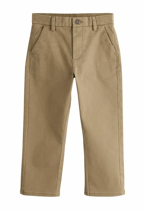 Брюки из хлопка и эластана. Loose fit - stretch chino trousers, Next, Tan Brown, светло-коричневый
