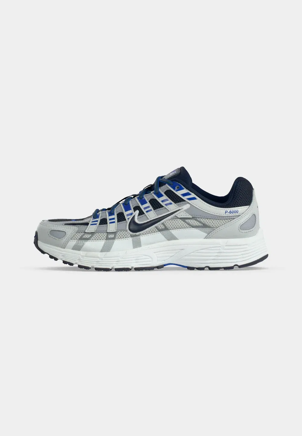 Кроссовки унисекс P 6000 Nike Sportswear, Wolf Grey/Blue Eclipse/Summit White/Racer Blue/Photon Dust — фото 2