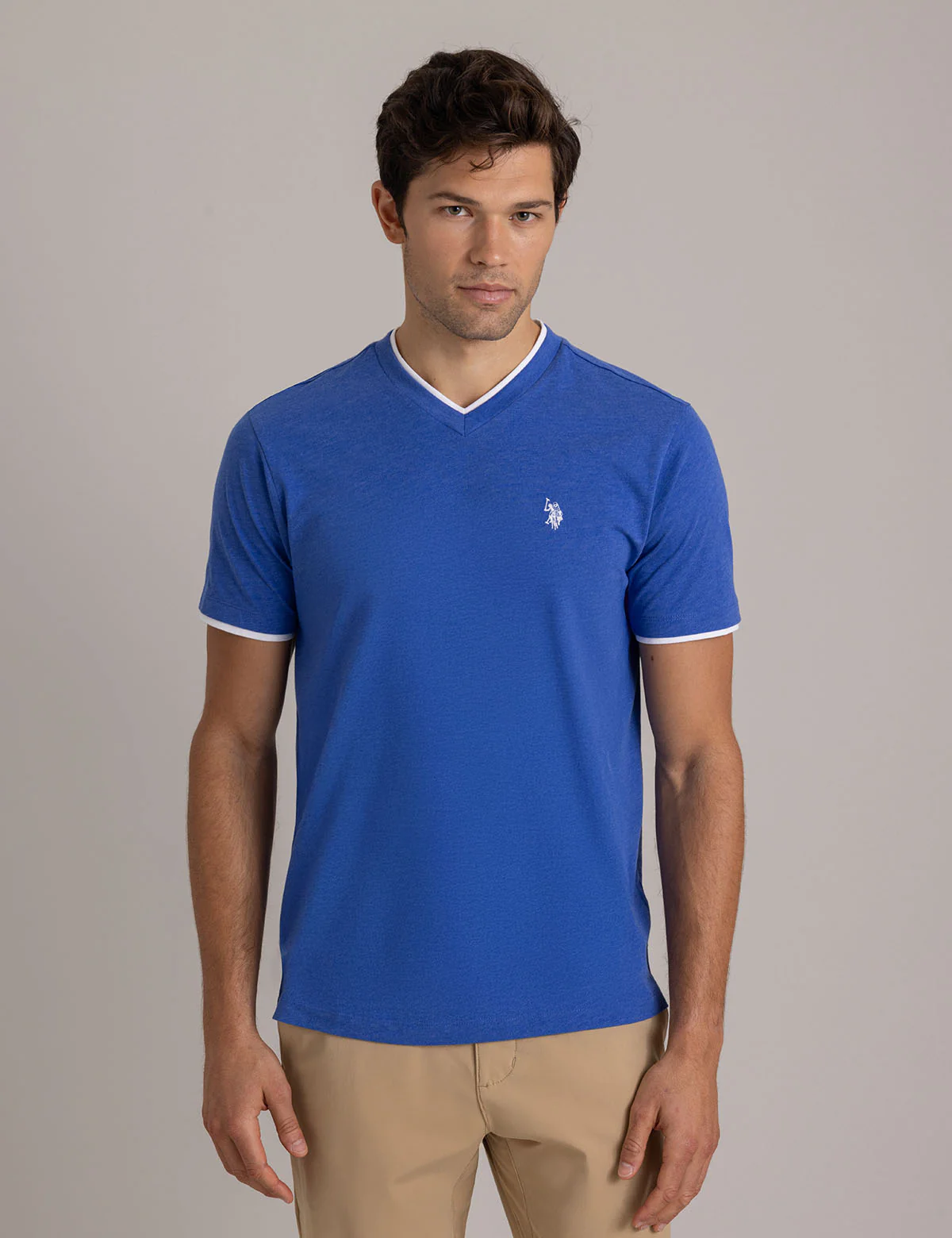 

Футболка U.S. Polo Assn Double V-neck, синий
