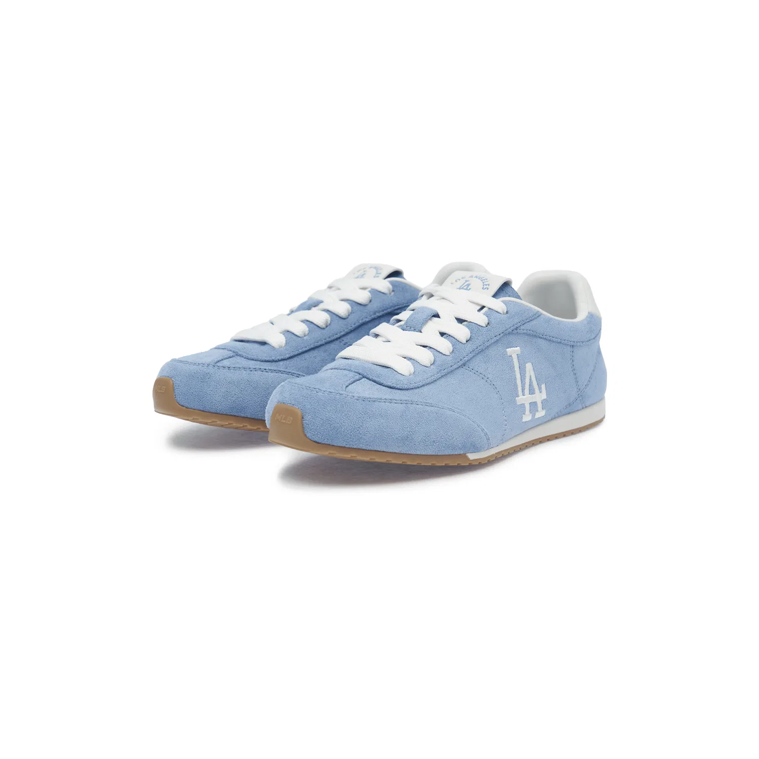 Детские повседневные кроссовки из замши MLB Los Angeles Dodgers Suede Coverage Lightweight Low top Casual Shoes, Sky Blue — фото 4