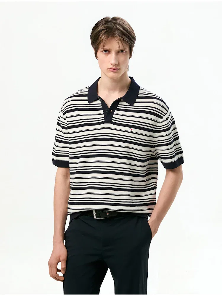 Футболка поло с коротким рукавом, Cool Touch Structure TOMMY HILFIGER, Navy
