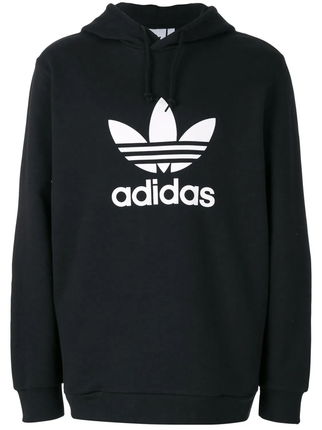 Adidas Худи Trefoil черного цвета