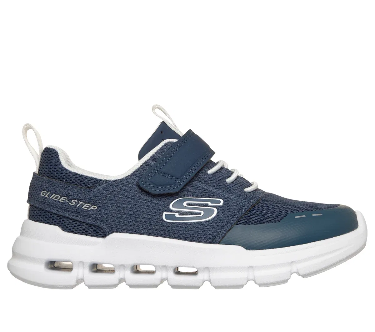 Детские кроссовки Glide-Step Flow Skechers, тёмно-синий/белый