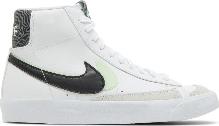 

Кроссовки Nike Blazer Mid '77 SE GS 'Double Swoosh - White Vapor Green', белый