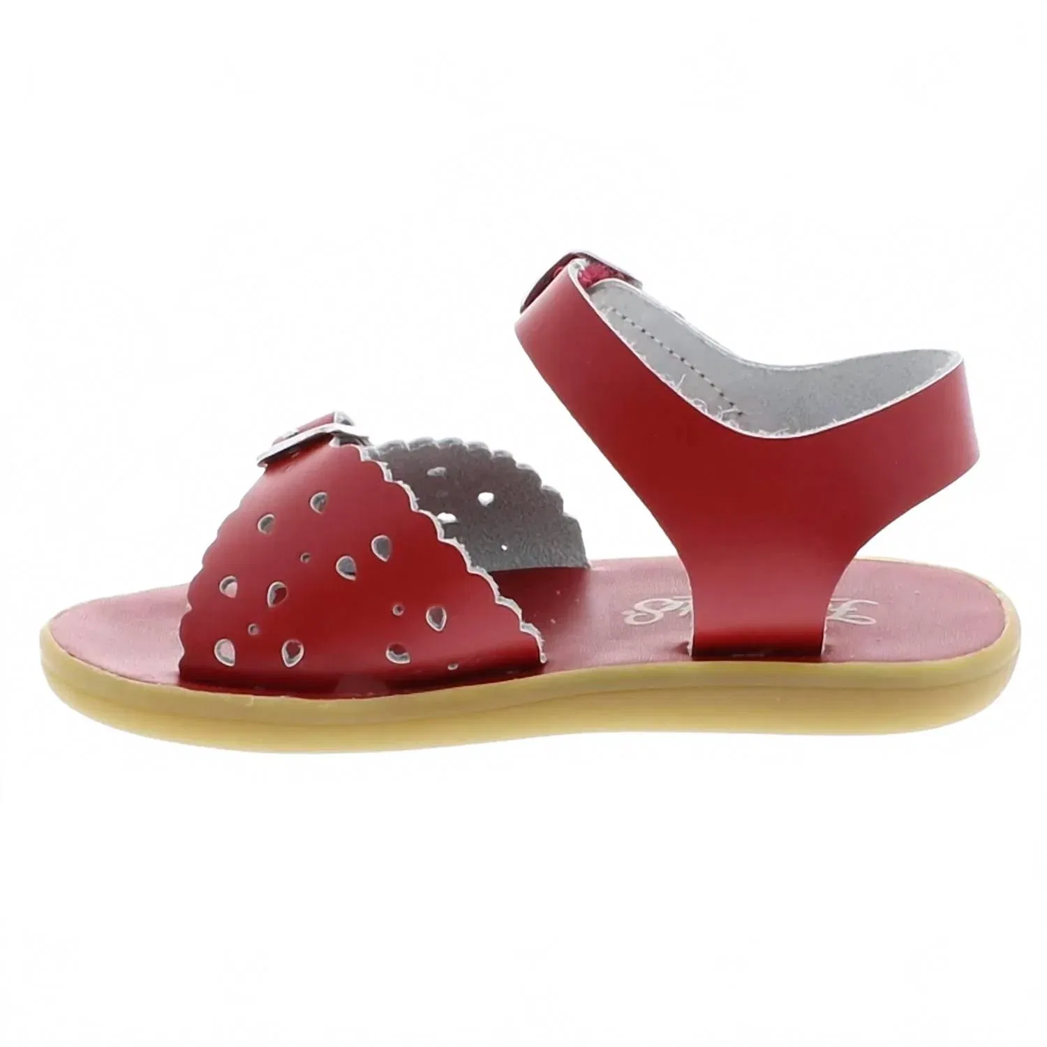 Детские сандалии для девочек с открытым носом Ariel Footmates, Apple Red — фото 4