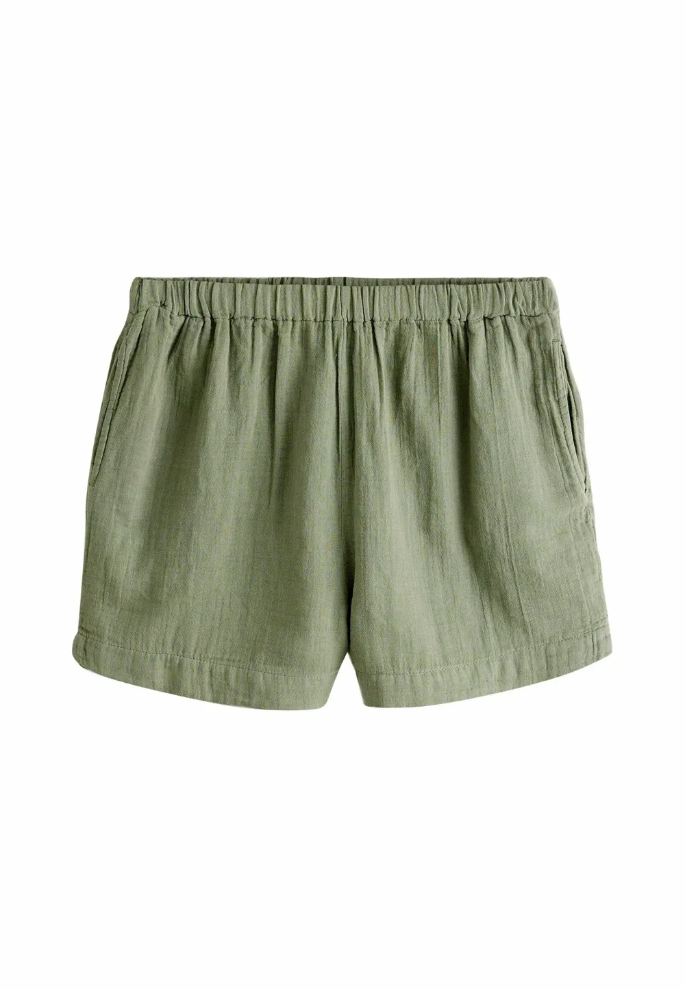 Стандартный крой - шорты из двойной ткани - шорты Next, Khaki Green