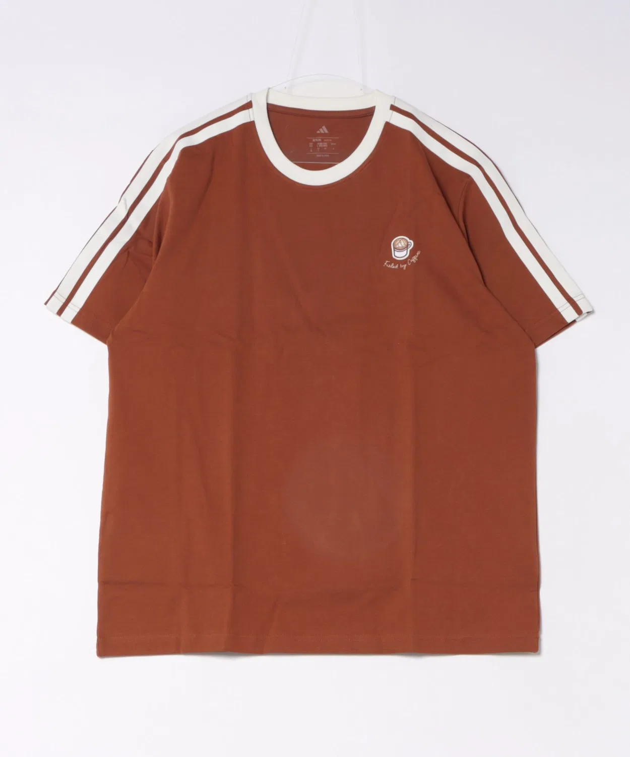 Мужская футболка с коротким рукавом с принтом Adidas coffee HL249 Adidas, Brown