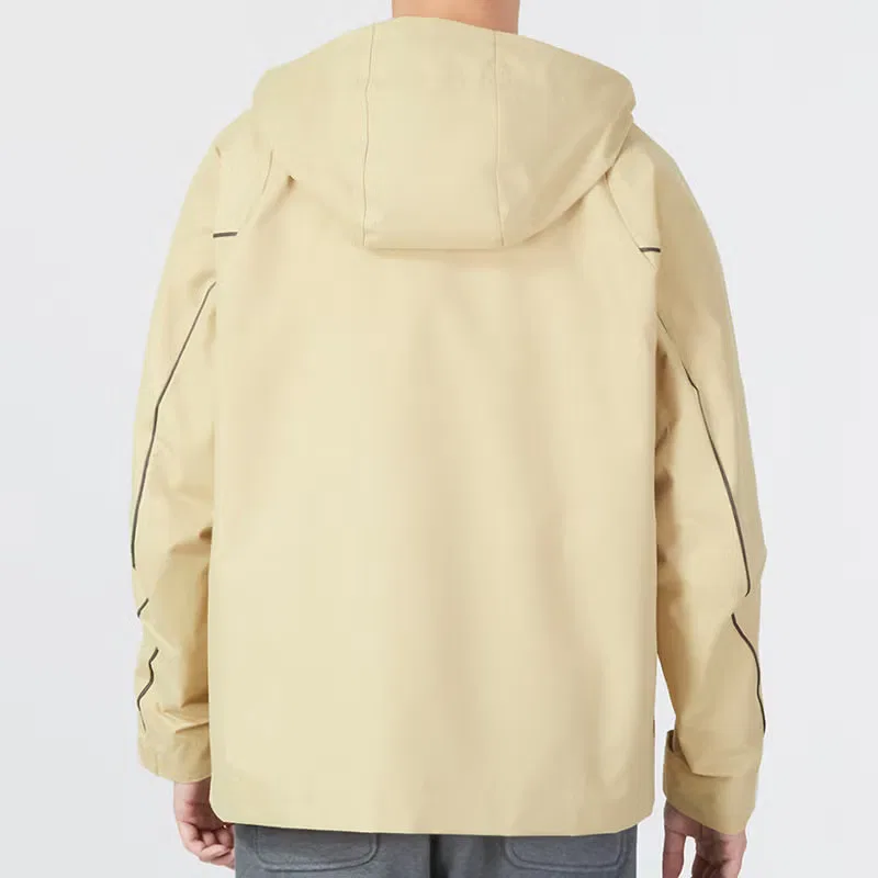 Куртка технологичная с длинным рукавом Tech MH Woven Adidas, бежевый — фото 3