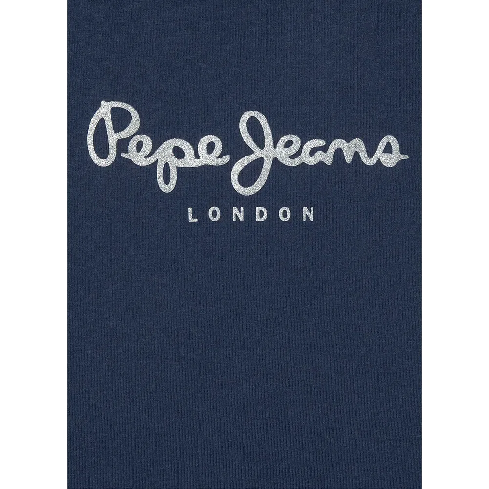 Футболка с коротким рукавом Hana Glitter Pepe Jeans, синий — фото 4