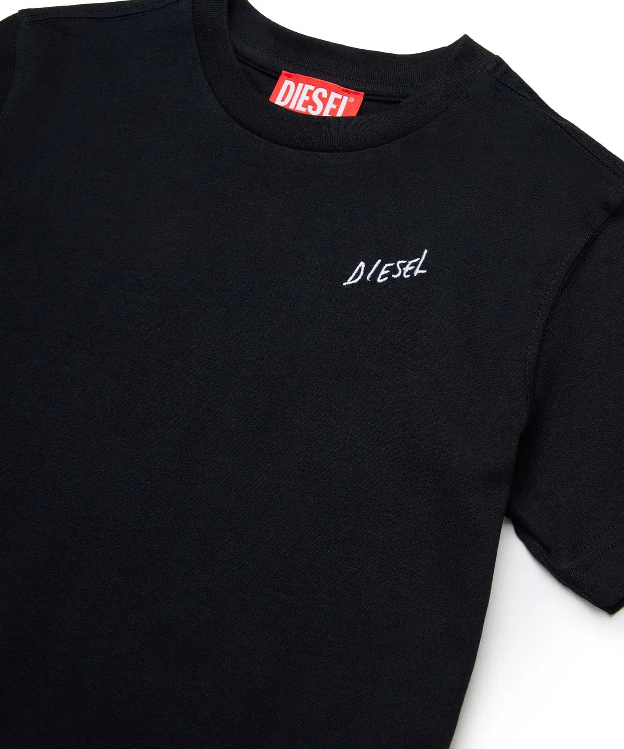 Детская футболка с коротким рукавом с принтом DIESEL KIDS, White — фото 3