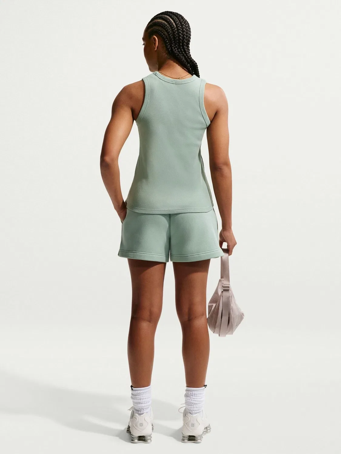 Топ Nike Sportswear Ribbed, Steam Green — фото 2