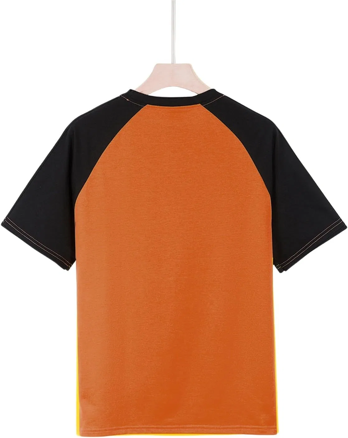 Мужская футболка raglan с цветовым блоком, Orange — фото 4