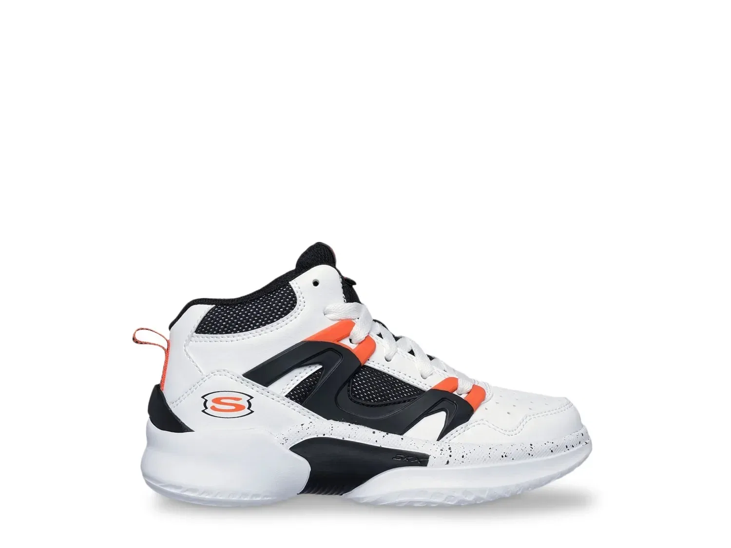 Кроссовки баскетбольного стиля Court Hype, Skechers, белый/черный/оранжевый — фото 2