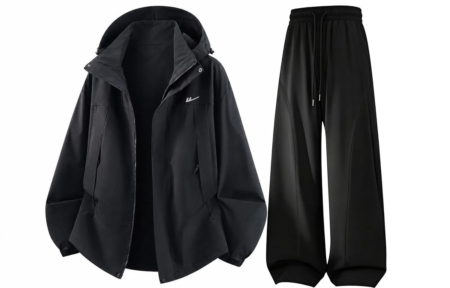 Детский комплект из куртки и брюк с капюшоном, ветрозащитный, Windbreaker Jacket & Pants Sets, WARRIOR