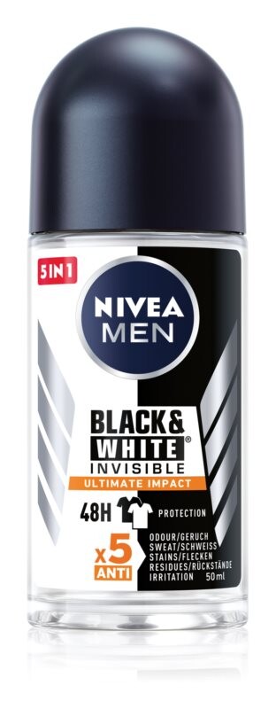 

Шариковый антиперспирант для мужчин Nivea Men Invisible Black & White