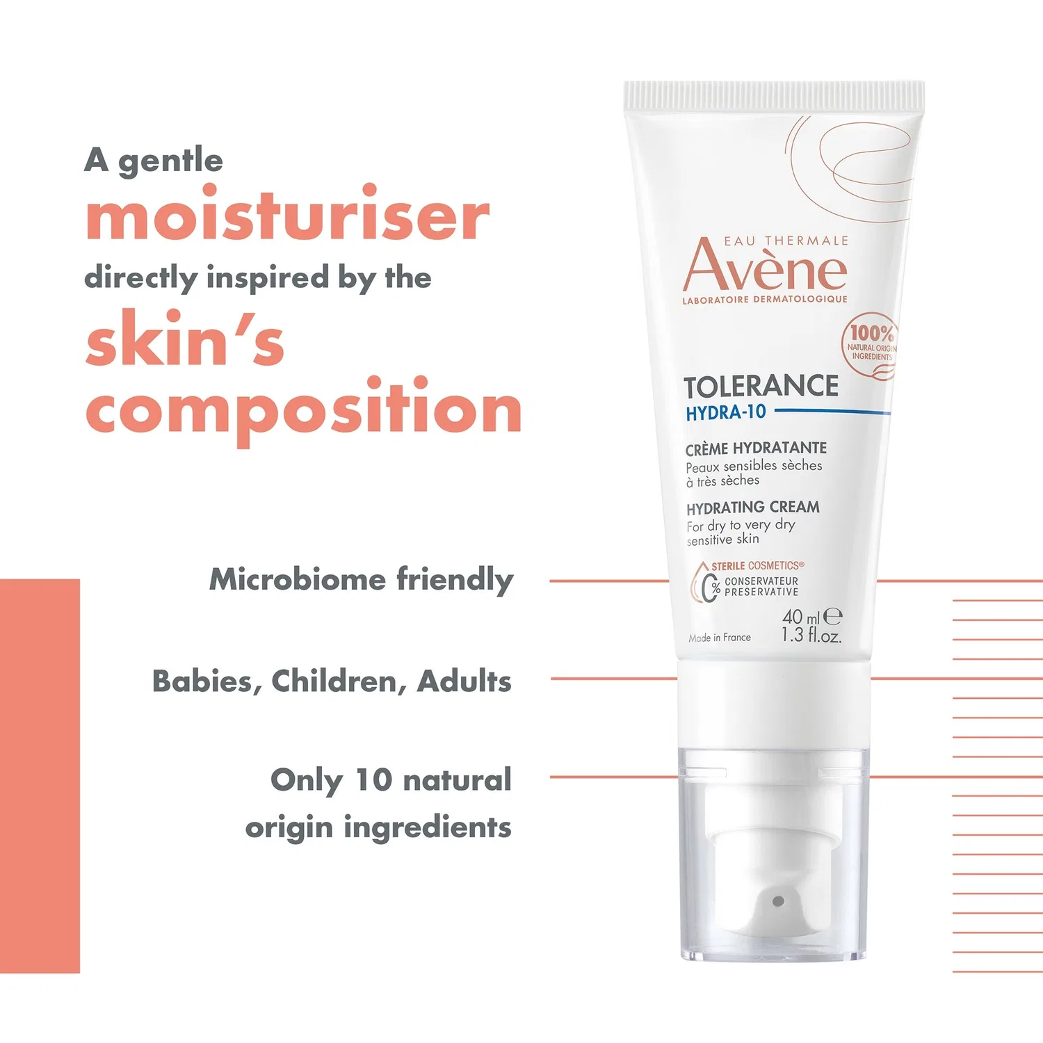 Пилинг Avene — Увлажняющий Tolerance Hydra-10 для чувствительной кожи, Avène, 40 мл — фото 2