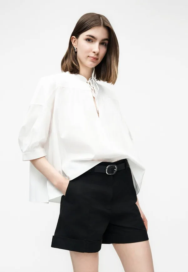 Блузка боллана Boss, White — фото 4