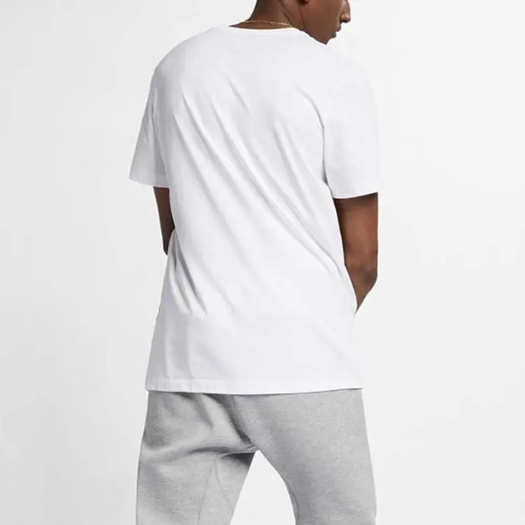Футболка мужская белая, желтая и синяя, цветные блоки Nike, желтый — фото 4