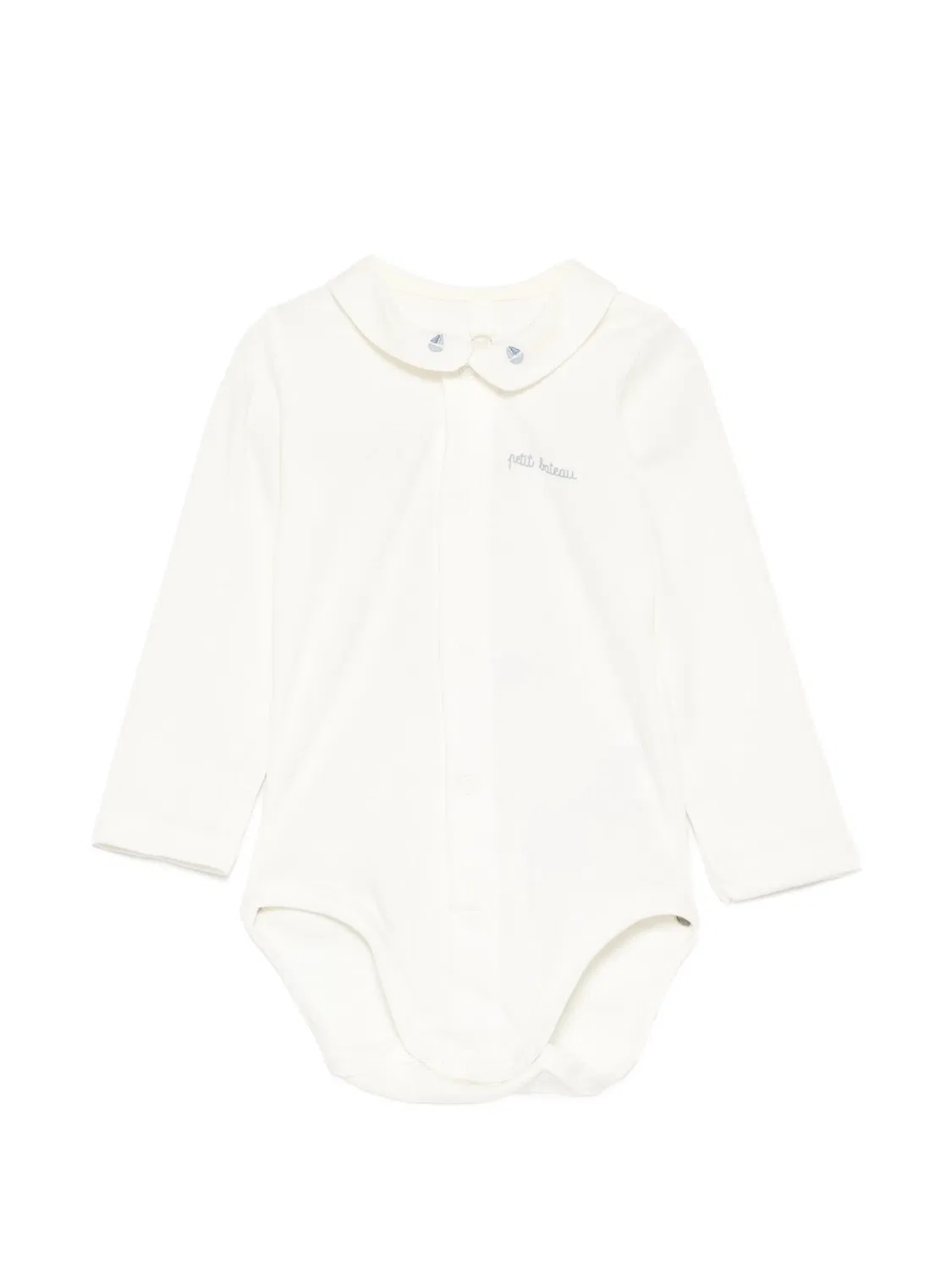 Боди с воротником Питер Пэн Petit Bateau, нейтральные цвета