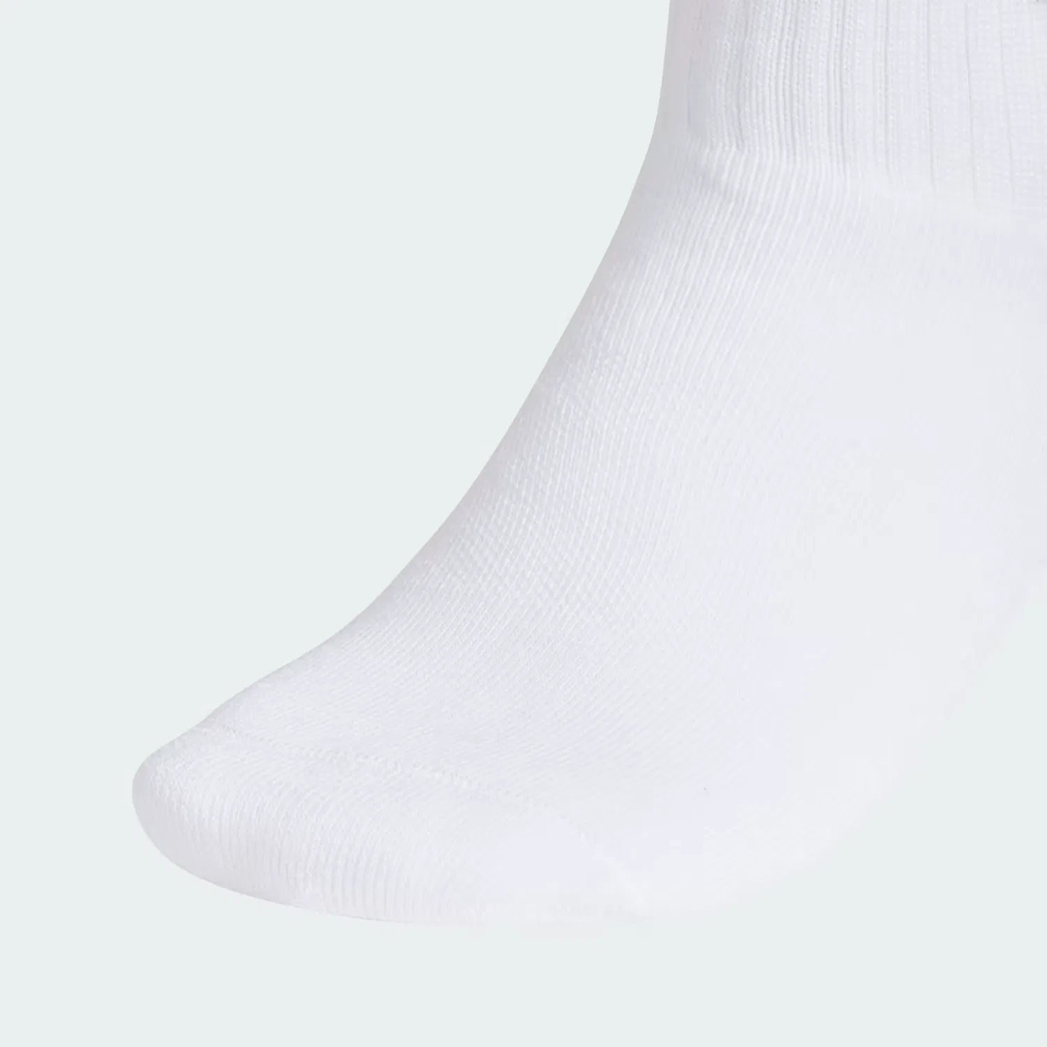 Детские носки Quarter с компрессией свода стопы, набор из 6 пар, trefoil 2.0 Adidas Originals, белый/зеленый/синий — фото 3