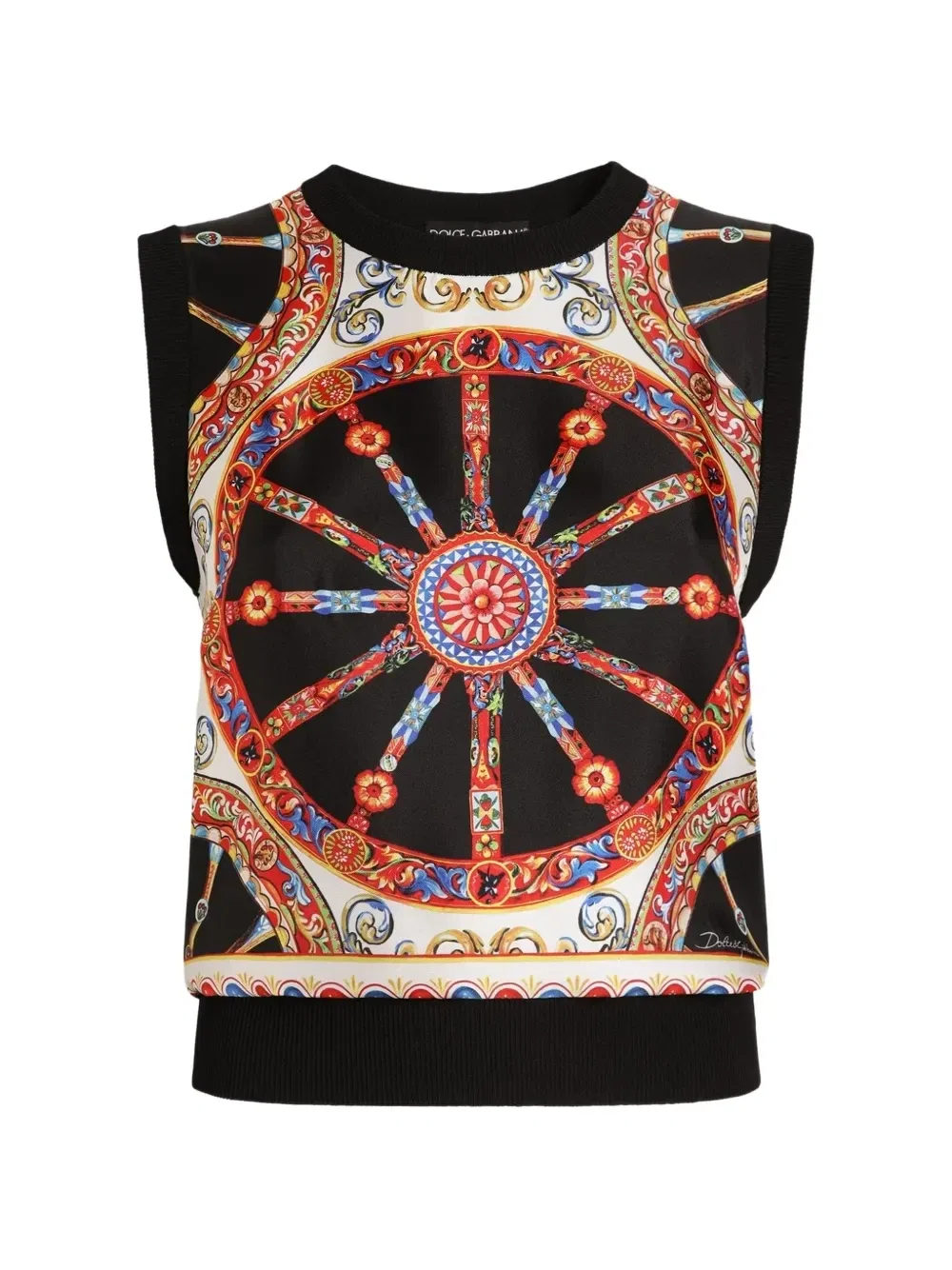Легкий топ Dolce & Gabbana, черный
