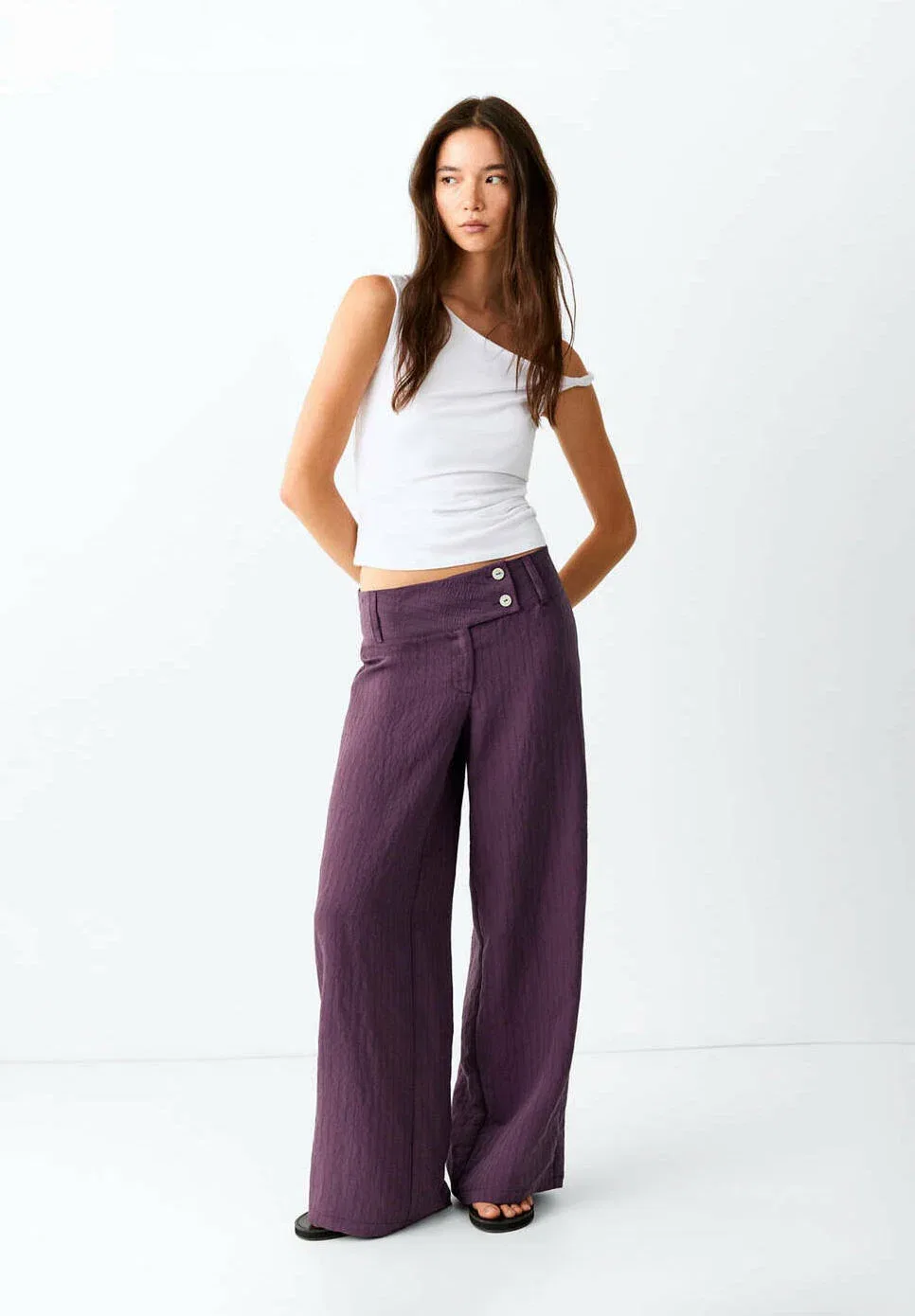 Подростковые брюки Mango Kids, Purple