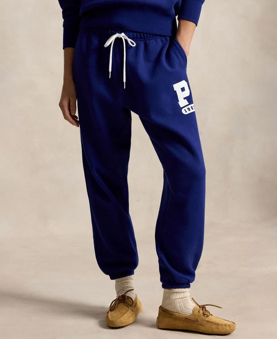 Спортивные брюки женские на поясе с кулиской, модель P 1967 Polo Ralph Lauren, Fall Royal — фото 2