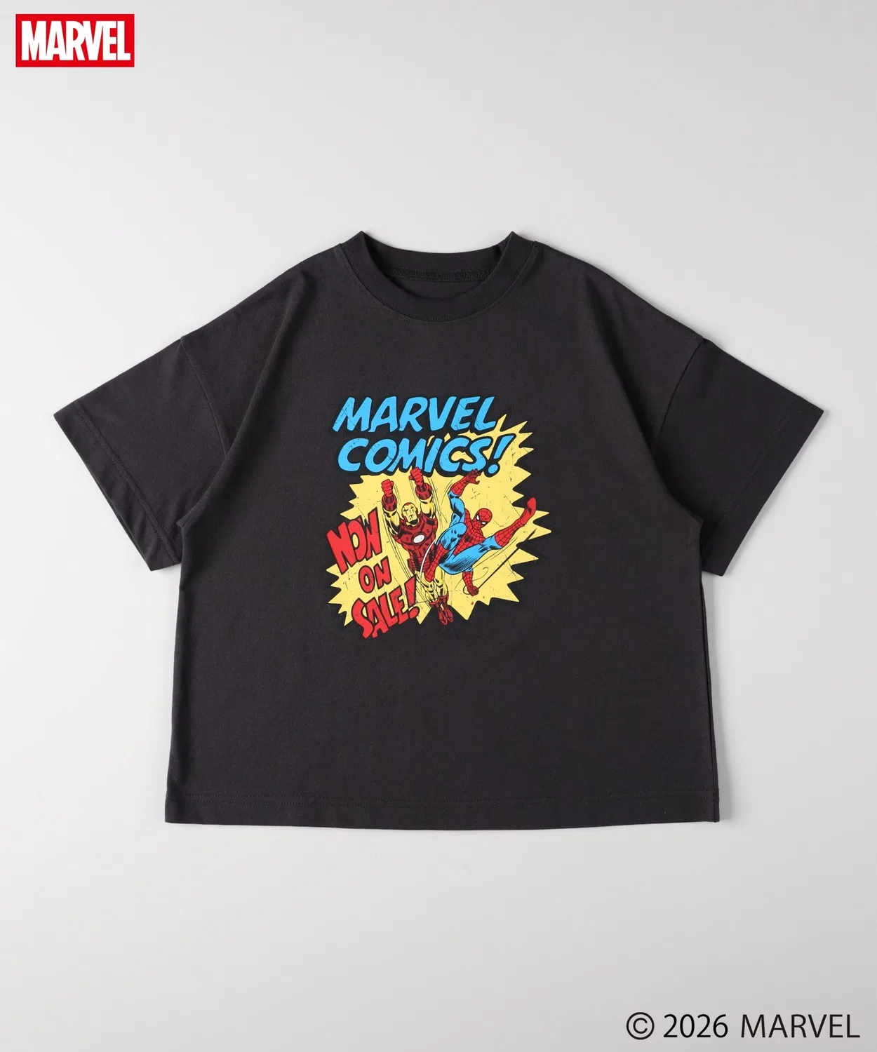 Детская футболка с коротким рукавом MARVEL Right-on, Black