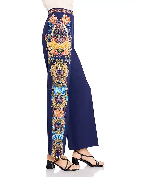 Женские брюки с принтом Etro, Printed Blue — фото 4