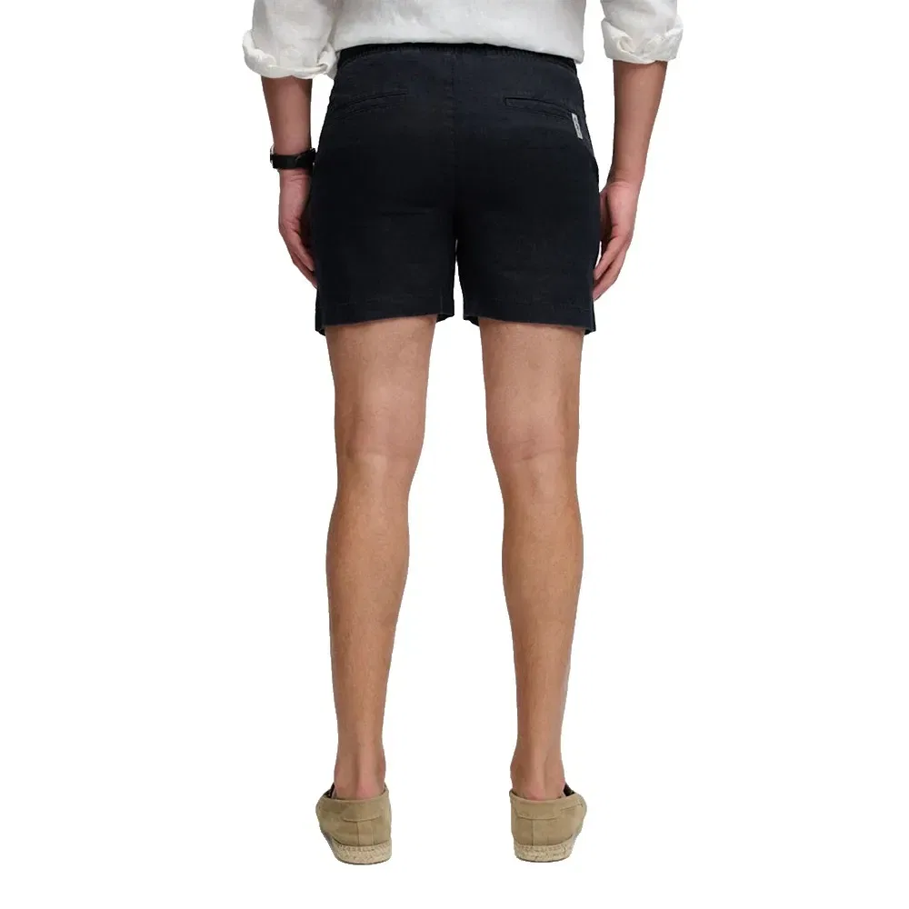 Мужские шорты из льна Merchant Superdry, Black — фото 2