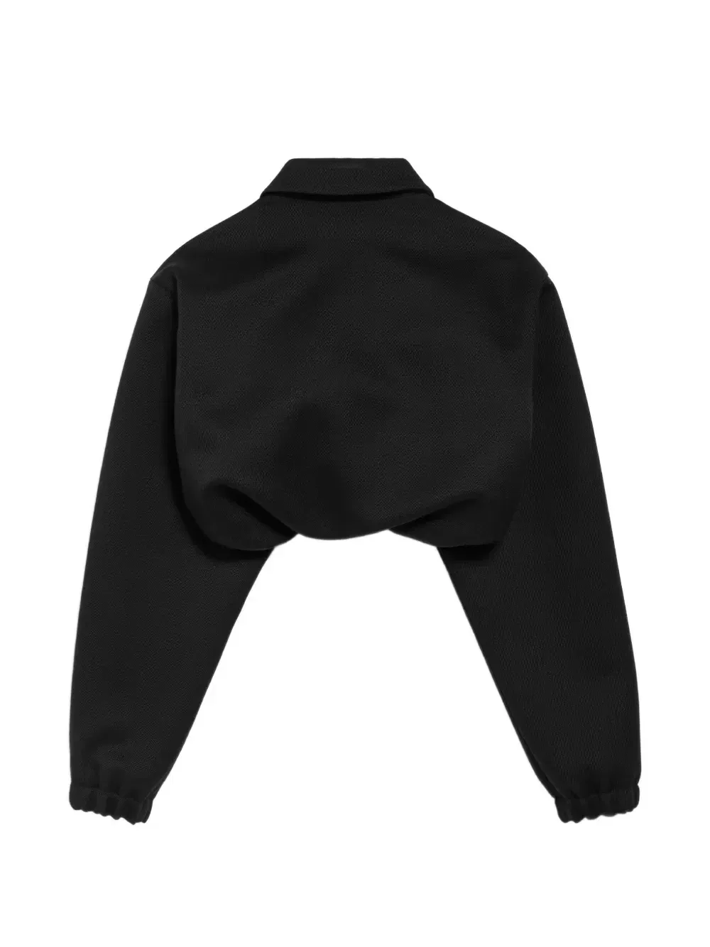 Укороченная куртка с классическим ворником Balenciaga, черный — фото 2