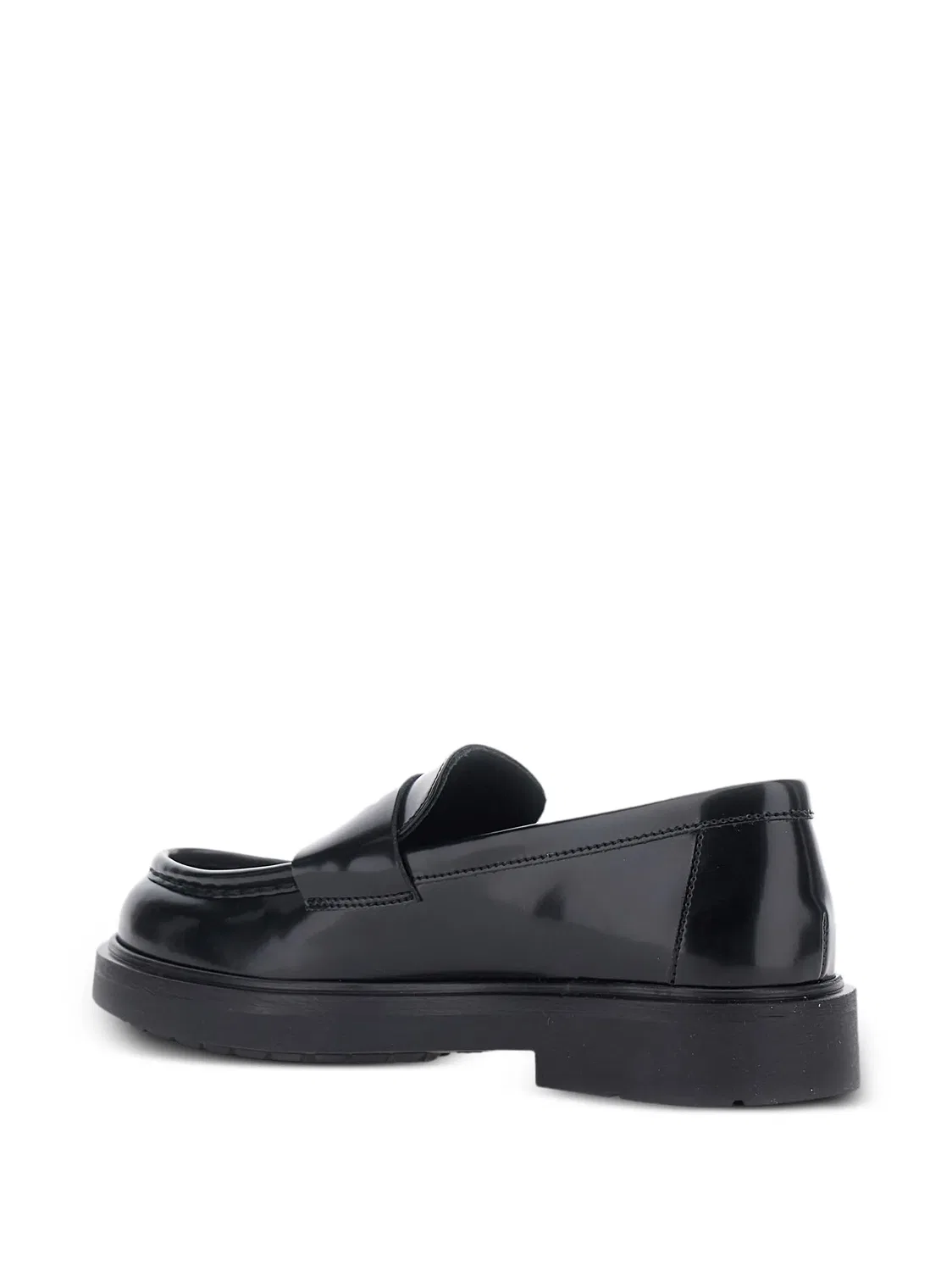 Лоферы с тисненым логотипом Emporio Armani Kids, черный — фото 3