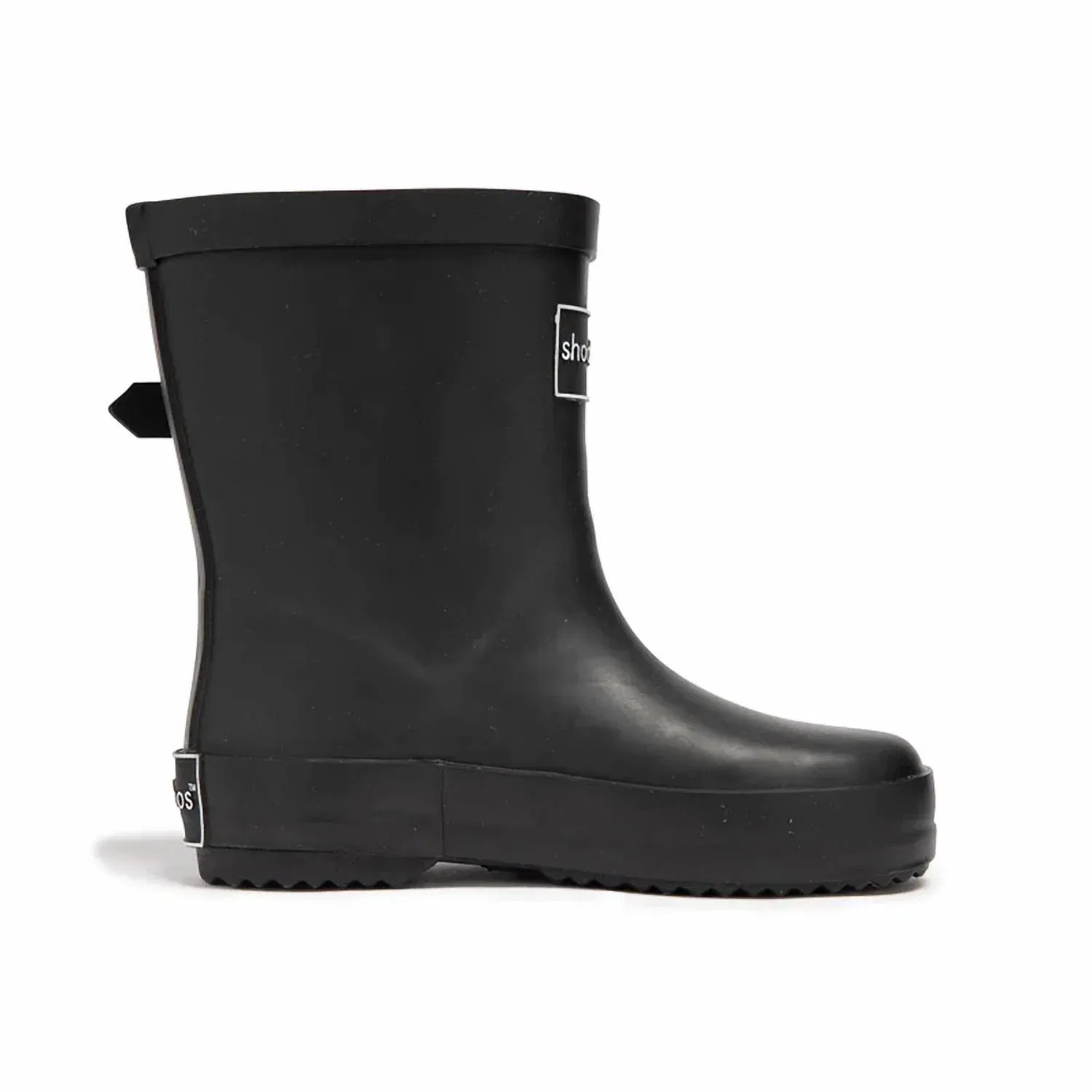 Детские резиновые сапоги с круглым носом Shooshoos, черный