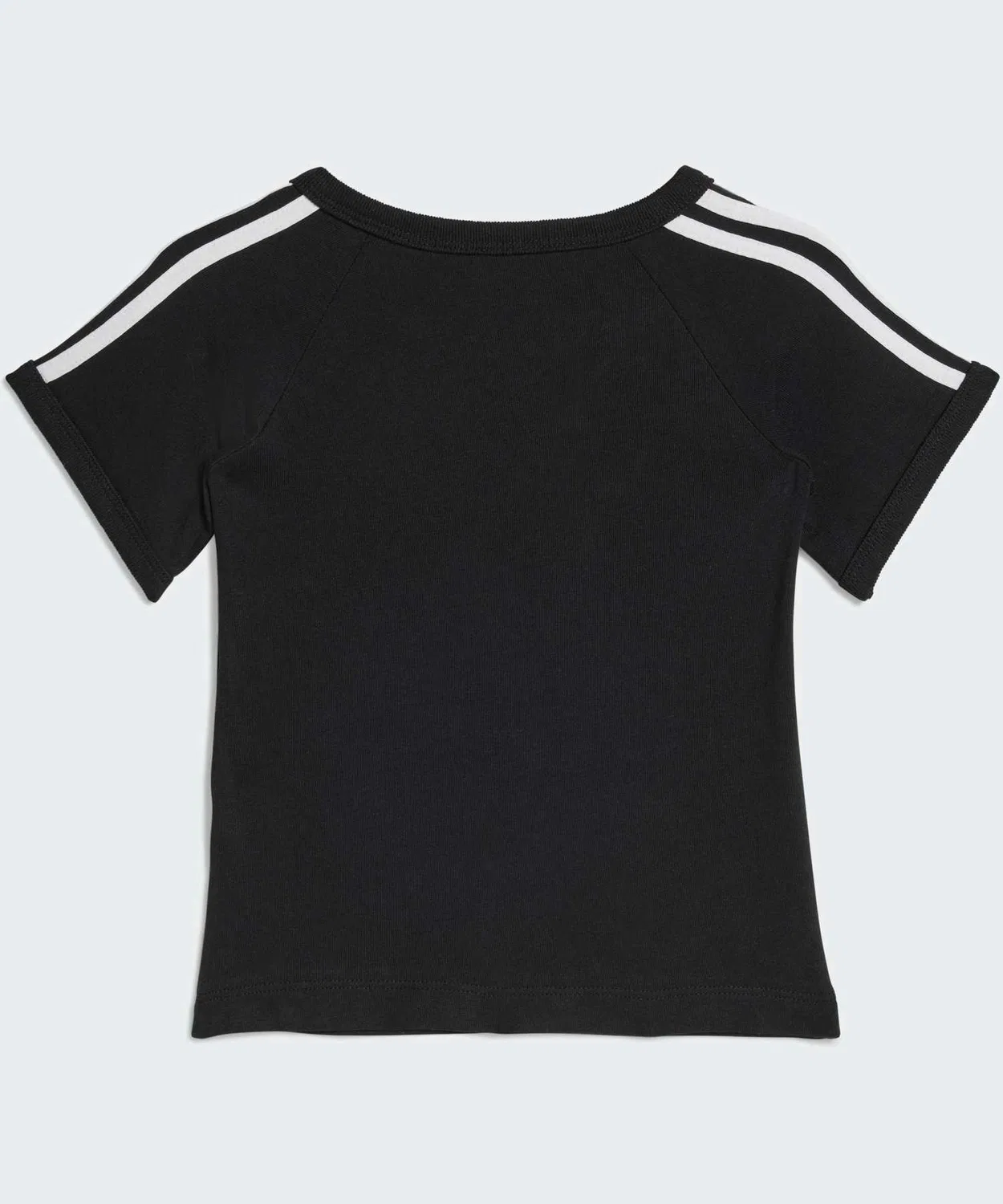 Детская футболка с длинным рукавомThree Stripes Tee Adidas, Black — фото 2