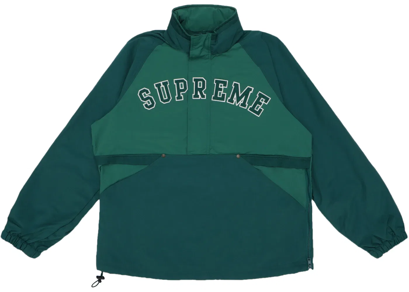 Мужской пуловер с половиной застежкой-молнией Supreme Supreme Court Half Zip Pullover, Dark Green